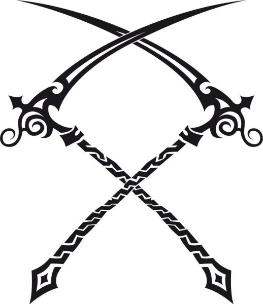 Коса тату эскиз