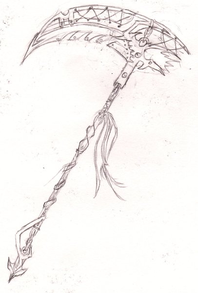 Оружие коса Демоническая