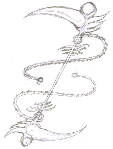 Смерть с косой рисунок карандашом для срисовки