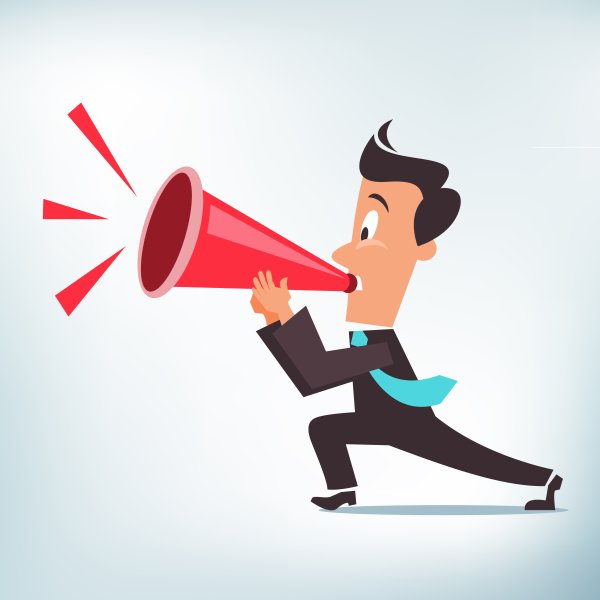 Человек с рупором