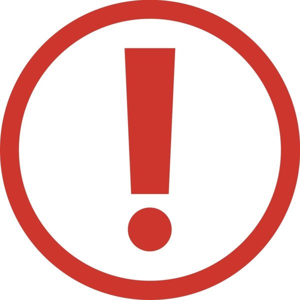 Знак восклицания в круге