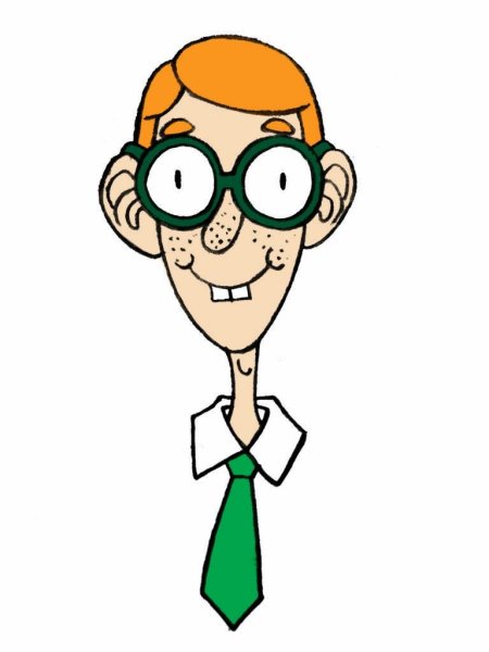 Мальчик ботаник мультяшный