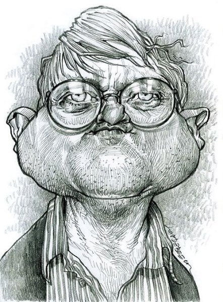 Очкарик карикатура