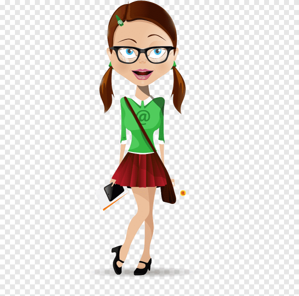 Умная девочка мультяшка