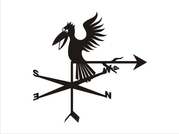 Флюгер ворона