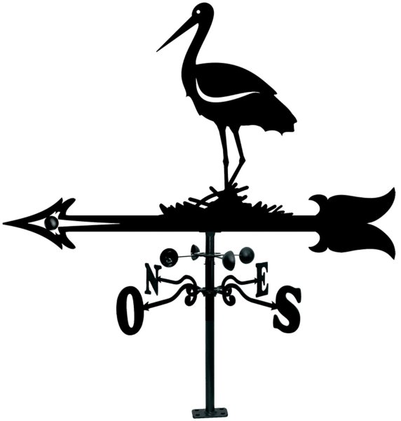 Трафарет флюгера на крышу