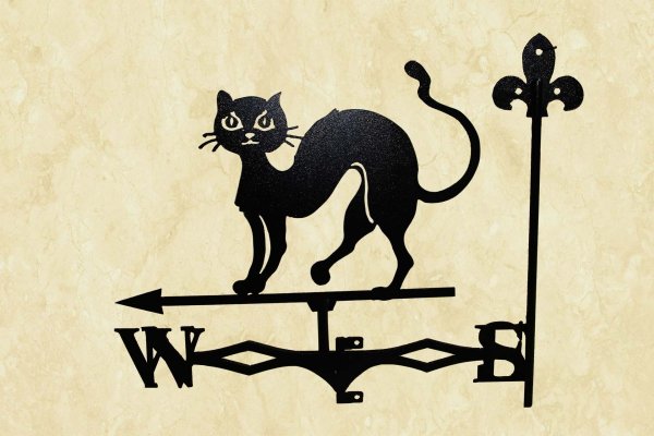 Флюгер "кошка" большой 50х60см