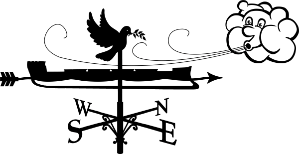 Флюгер на прозрачном фоне