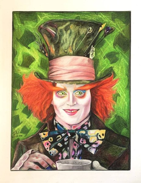 Безумный Шляпник Джонни Депп арт