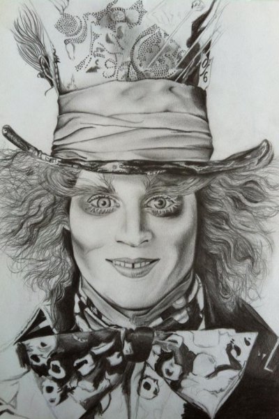 Портрет Шляпника из Алисы в стране чудес