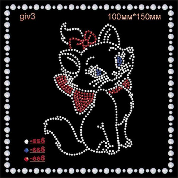 Аппликация стразами