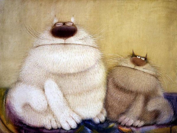 Коты художника Валерия Хлебникова