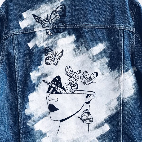 Роспись на джинсовке