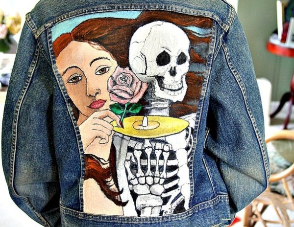 Харли Квинн на джинсовке