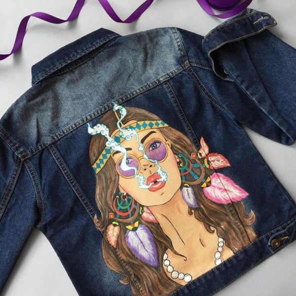 Рисунки на джинсе