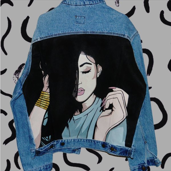 Джинсовки в стиле поп-арт