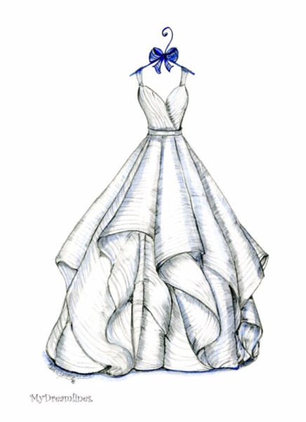 Модели для рисования платьев