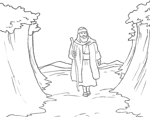 Библейский сюжет карандашом