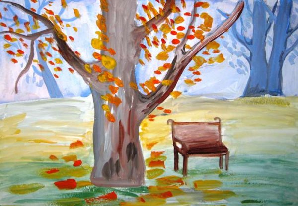 Рисунок на тему осенние зарисовки