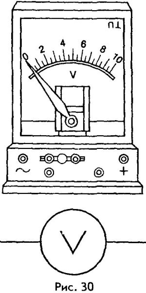Вольтметр школьный схема