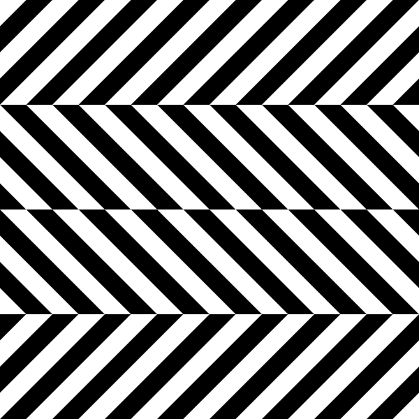 Оптические иллюзии черно белые