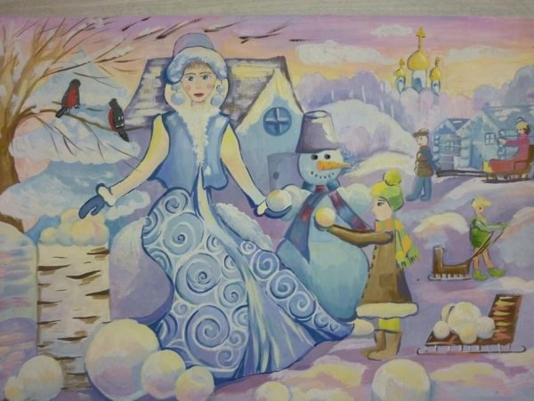 Сюжетная композиция зима