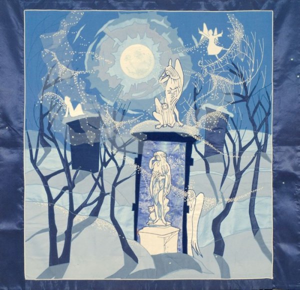 Зимние композиции в художественной школе