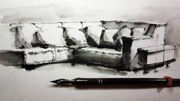 Кичигин Эдуард ландшафт скетчи