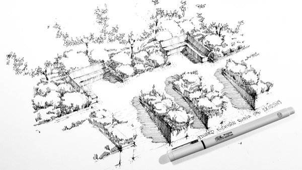 Кичигин ландшафт скетчи