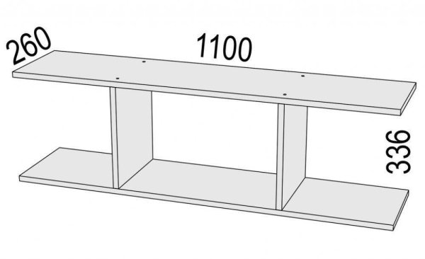 Чертеж полки