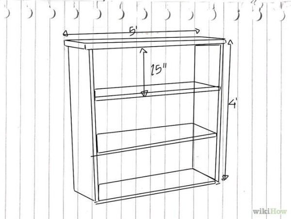 Чертеж маленькой полочки