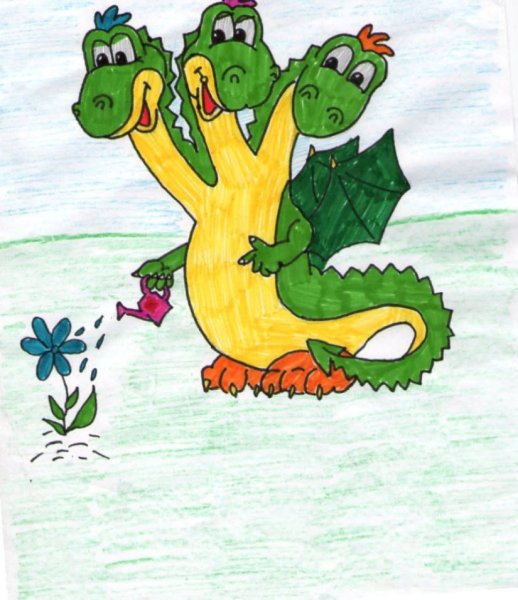 Горыныч раскраска