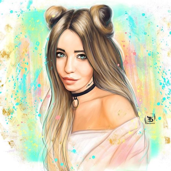 Девочка черно белая