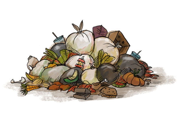 Кучи рисованного мусора