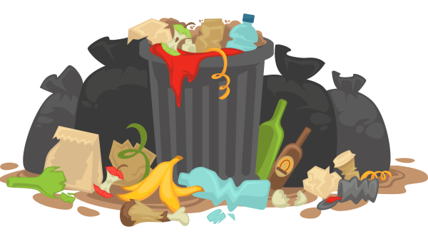 Куча мусора мультяшная