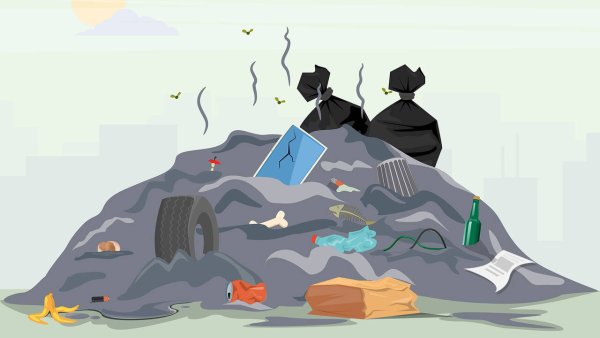 Свалка мусора рисунок