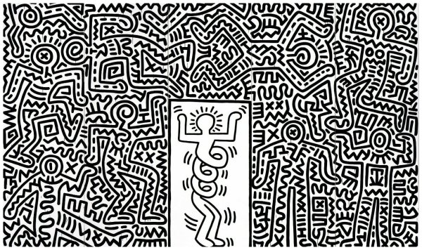 Кит Харинг дерево обезьян