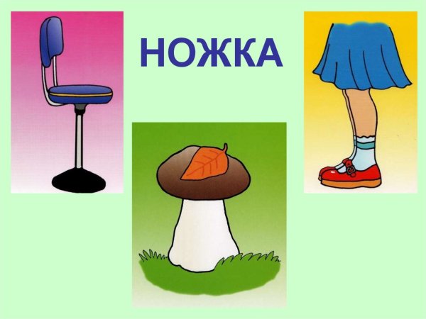 Многозначные слова для детей