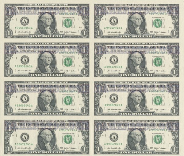 Доллары для печати