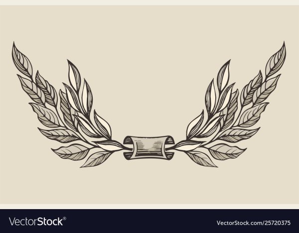 Лавровая ветвь орнамент