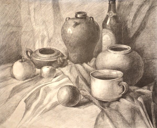 Тональное решение натюрморта