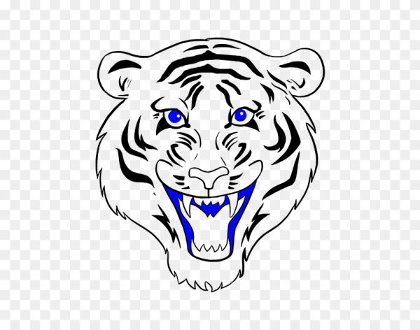 Морда тигра рисунок