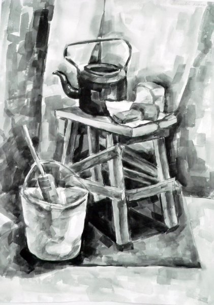 Пленэр гризайль