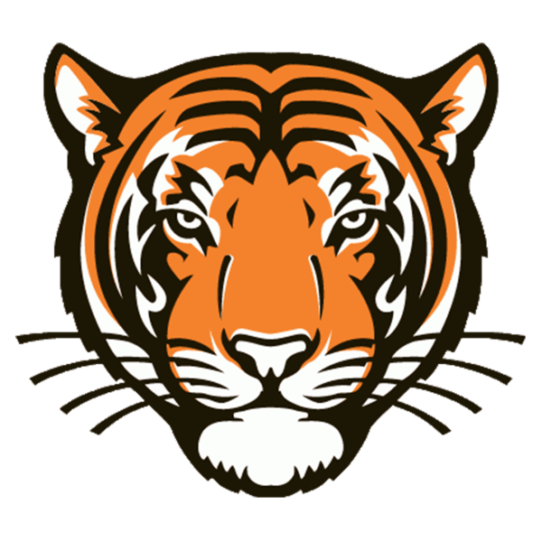 Тигр морда силуэт