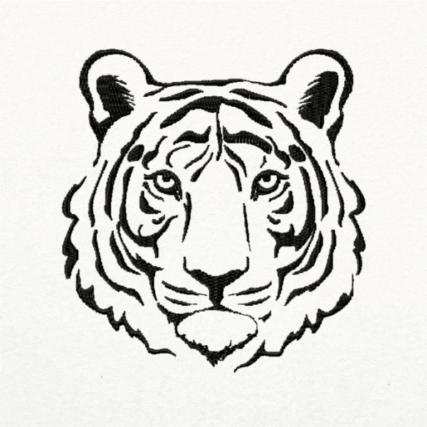 Раскраска тигр голова