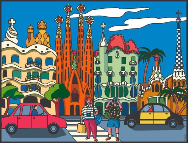 Иллюстрация Барселона
