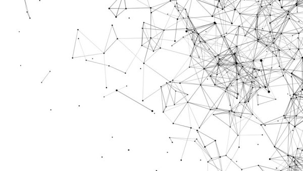 Нейронная сеть на белом фоне