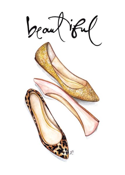 Туфли распечатка