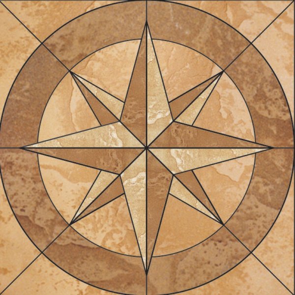 Напольная керамическая плитка роза ветров 721462