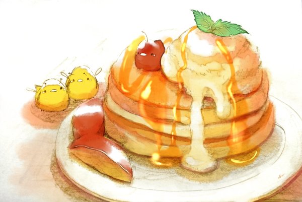 Блины акварель